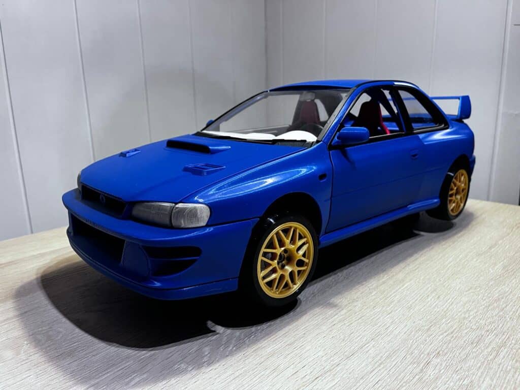 3D-printet modell av Subaru Impreza